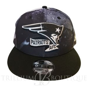 New England Patriots Hat Cap Black Sideline Ink Dye 9Fifty Adjustable New Era